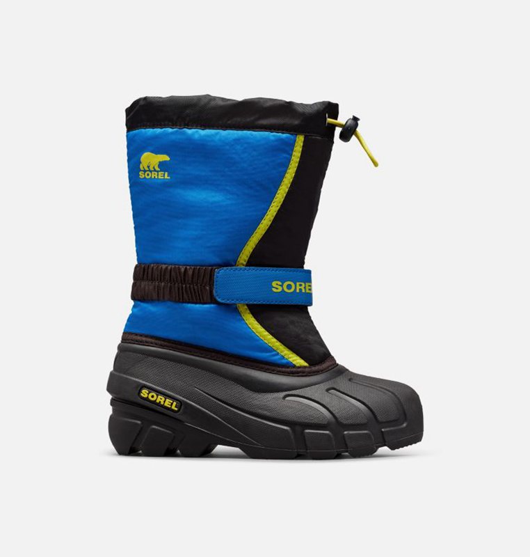 Sorel Barn Vinterkängor Svarta/Blå - Youth Flurry™ - CNP-872034